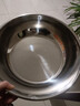 【不锈钢】和面盆厨房烘焙家用火锅盆洗菜打蛋汤锅盆醒面盆料理盆 32cm【热卖款】不锈钢 和面盆 实拍图