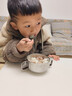 光多拉儿童碗316不锈钢碗3-6-12岁婴儿宝宝辅食碗双耳吃饭碗勺餐具套装 实拍图