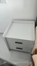 旻昱轻奢床头柜简约现代卧室床边小型床头置物架出租屋用收纳储物柜子 双抽暖白色40(每日限量50件) 实拍图