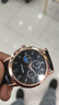 【网红爆款】商务腕表石英运动表休闲皮带男女手表 黑色 实拍图