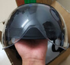 青霄 安全头盔 标准款 新国标 3C认证 抗冲击包裹式防护 电男动女四季车骑通用 黑色透明镜片 实拍图