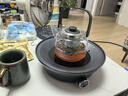 摩飞电器围炉煮茶器 电陶炉配玻璃茶壶+烧烤网养生壶烹茶烧水煮茶一体机  MR6083 【全玻璃0胶水】 深灰色 0.65L 实拍图