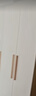 束寻【上门安装】衣柜现代简约实木挂衣杆经济型简易组装出租房卧室 三门120*40*180暖白+胡桃色 包安装 实拍图