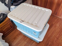 SPACEXPERT 衣物收纳箱特大号塑料整理箱车载储物箱80L蓝色 1个装 带轮 实拍图
