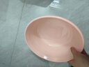家用加厚塑料洗脸盆大中小号洗衣服盆耐高温学生宿舍加深洗脚盆 【27cm】多用水果盆 1个装 粉色 实拍图