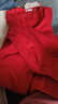 浪莎保暖内衣女加厚加绒中老年女士秋冬秋衣秋裤保暖套装本命年红色 实拍图