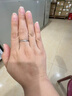 BJYLS999足银满天星戒指女小众设计感轻奢食指戒素圈磨砂纯银尾戒礼物 S999足银材质（标刻足银999） 实拍图