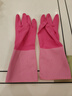 美丽雅手套洗碗加厚洗衣厨房家务清洁防水防滑耐用乳胶中号2双 实拍图