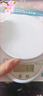 龙蓓（LONGBEI）电子秤高质量家用厨房电子称0.1克带托盘烘焙小型食物秤 白色带托盘5kg/1g送七号电池 实拍图