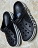 卡骆驰洞洞鞋贝雅卡骆班轻便耐磨一脚蹬休闲鞋|205089 黑色/白色-066 43 (270mm) 实拍图