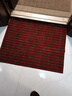 京东京造条纹拉绒入户垫 家用可裁剪除尘防滑吸水地垫进户门 红色80*120cm 实拍图