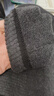 护膝袜女过膝长筒袜子秋冬季加厚保暖防寒护腿套女士高筒长 深灰色 深灰 1双 实拍图