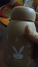 【京东物流送货上门】萌萌兔卡通水杯女牛奶玻璃杯创意便携杯子 咖色萌萌兔 330ml 1只 实拍图