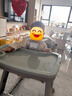 曼乐兔儿童餐椅肯德基宝宝靠背座椅婴幼儿家用吃饭多功能可调节吃饭餐桌 进阶款绿色【餐盘+坐垫+万向轮】 实拍图