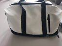 回力斜挎包干湿分离手提拎包男女运动大容量瑜伽健身包潮牌休闲旅行包 白色【43码独立鞋仓】 实拍图