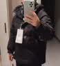波司登（BOSIDENG）服饰五折反季秋冬羽绒服商场热卖同款女短款时尚休闲连帽外套 【店长推荐】黑色8056 M 165/88A 体重约110-120斤 实拍图