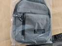 运动跑步包男休闲斜挎包手机包防泼水健身包女单肩包 灰色 实拍图