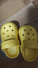 牧童儿童拖鞋夏男宝宝洞洞鞋软底女童卡通洗澡婴幼儿家居鞋奶狮黄130 实拍图