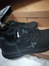 特步运动鞋男鞋跑鞋冬季皮面防水轻便减震健身休闲慢跑步鞋子男黑色 实拍图