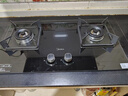 美的（Midea）【液化气/煤气罐】燃气灶双灶家用5.0KW大火力黑晶宽面板台嵌两用双灶Q330 实拍图