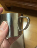 钛杯纯钛杯子带把手双层咖啡杯家用牛奶杯简约茶杯下午茶广告杯 150毫升纯钛咖啡杯结晶 150 实拍图