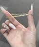 中国黄金（CHINA GOLD）黄金手链女足金凤尾手链素金首饰七夕情人节生日礼物送女友老婆 【京速达】凤尾手链 约1.7g 实拍图