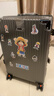 狄斯顿保罗  铝框行李箱男女新款拉杆箱万向轮拉杆箱大容量旅行箱登机密码箱 深灰色-加厚合金框【箱体可坐人】 22英寸 实拍图