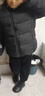 巴布豆（BOBDOG）金标95绒儿童羽绒服男女童A类面料2025新款童装防风保暖冬装外套 黑色 【A类面料 贴身可穿】95绒 100 【约身高80-90cm 体重26斤】 实拍图