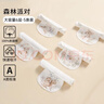 欧孕（OUYUN）婴儿吸汗巾6层纱布隔汗巾宝宝止汗巾 森林派对32×24(五条装) 实拍图