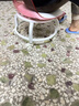 亚克力小凳子静音带万向轮儿童学步凳网红小椅子滑轮矮凳浴室凳 颜色随机【活动款】 实拍图