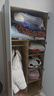 束寻【上门安装】衣柜现代简约实木挂衣杆经济型简易组装出租房卧室 两门80*40*180暖白+胡桃色 自行安装 实拍图