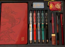晨光（M&G）文具 故宫金榜题名学生文具礼盒套装15件套 中性笔钢笔涂卡铅笔考试送礼HAGP1694马年礼礼盒 实拍图