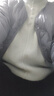 茵曼（INMAN）轻薄简约无领短款羽绒马甲女士2025新款可内搭可外穿薄款外套 雾霾蓝 L 实拍图