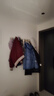 伊思家挂衣架墙上壁挂衣服挂钩挂衣钩进门玄关入户门后口钥匙免打孔实木 白金色【8钩】强力承重实木 实拍图