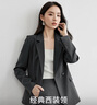 尚都比拉职业通勤西装套装女春秋季正装免烫抗皱外套裤子面试两件套西服 实拍图