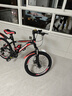 凤凰（Phoenix）儿童自行车山地车男女学生脚踏车6-15岁童车 霸道 黑红色 22寸 实拍图