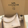 蔻驰（COACH）奥莱女士女包经典标志LAUREL 31号流浪包单肩包斜挎包腋下包礼物 SV/沙黄色/灰褐色 实拍图