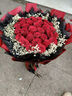 幽客玉品情人节鲜花速递红玫瑰花束表白送女友老婆生日礼物全国同城配送 33朵红玫瑰花束—女王款 实拍图