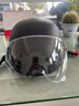 青霄 安全头盔 标准款 新国标 3C认证 抗冲击包裹式防护 电男动女四季车骑通用 黑色透明镜片 实拍图