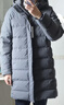 京东京造羽绒服男鸭绒加厚防寒工装面包服防泼水冬季外套中长款 灰色 XL 实拍图