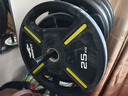 捷英飞（JOINFIT）手抓大孔包胶杠铃片哑铃片20kg10片状5公斤2.5健身房专用器材单片 25.00KG大孔铃片（单片） 实拍图