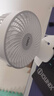 得力USB桌面风扇迷你轻音小电扇家用卧室学生宿舍办公室台式桌面扇台夹扇 白 实拍图