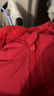 迷你巴拉（minibala）【三防】巴拉羽绒连体衣婴儿衣服宝宝萌趣爬服加厚2025新款 中国红60611-红色小熊 【毛绒帽子更柔软】 90 cm 【充绒量81.9g】 实拍图