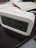 康巴丝（Compas）闹钟夜光聪明灯智能语音报时起床神器自动感光三组闹铃小闹钟儿童学生钟 2139 白色充电款新年礼物 实拍图