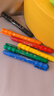 AMOS进口儿童多功能蜡笔旋转可水洗画笔玻璃/白板/纸张绘画彩笔  白板蜡笔-6色塑料盒(GF6PC) 实拍图