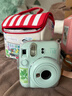富士（FUJIFILM）instax mini12一次成像拍立得相机（mini11拍立得相机升级版） 薄荷绿 套餐3：官配+20张白边+保护壳+肩带 实拍图