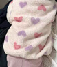 优衣库婴幼儿宝宝长绒摇粒绒拉链茄克长袖印花外套478435 11 粉红色 100 实拍图