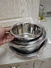 炊大皇304不锈钢盆筛五件套 加厚洗菜盆和面盆调料腌肉盆米筛五个组合装 实拍图