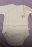 春秋款婴儿长袖包屁衣纯棉无骨A类婴儿外穿打底双层护肚三角哈衣 米白 73cm 实拍图