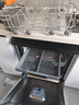 悟品台式价格买18套大容量洗碗机独立嵌入式两用  变频电机一级水效渣水强排 全不锈钢内胆WU8 独立式 两层碗篮白色 实拍图